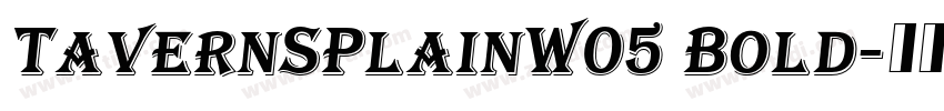 TavernSPlainW05 Bold字体转换
